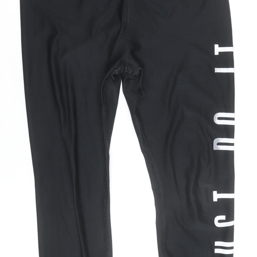 Nike Women's Black Dri-Fit Just Do It Leggings Size L