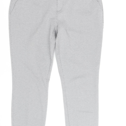 Street One Men's Grey Slim Fit Chino Trousers Size M