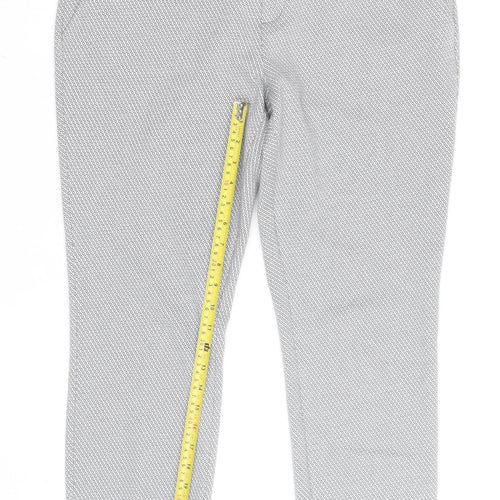 Street One Men's Grey Slim Fit Chino Trousers Size M
