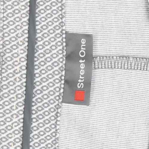 Street One Men's Grey Slim Fit Chino Trousers Size M