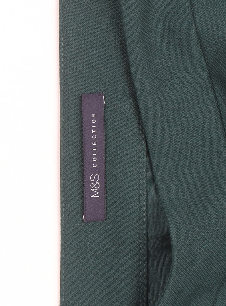 Marks and Spencer Women's Green Size 18 Pencil Stretch Skirt