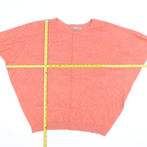 b.young Women’s Pink Knit Relaxed Dolman 3/4 Sleeve Blouse XL