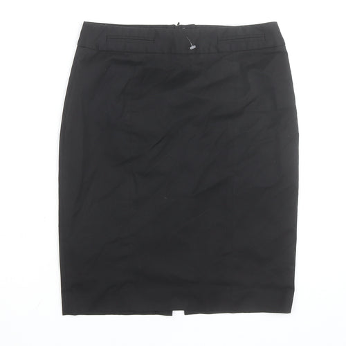 Warehouse Women’s Black Size 10 Knee Length Pencil Skirt