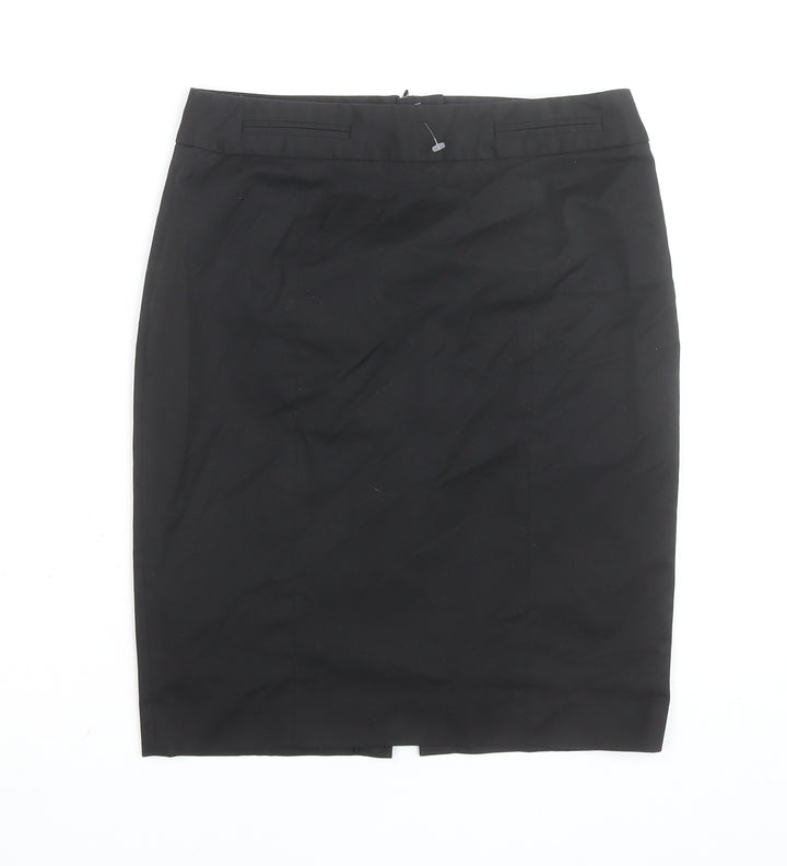 Warehouse Women’s Black Size 10 Knee Length Pencil Skirt