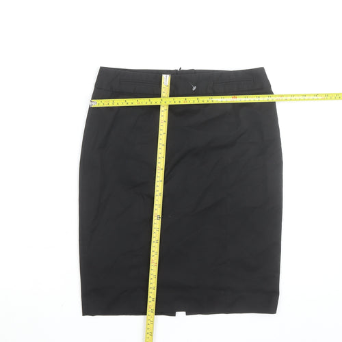 Warehouse Women’s Black Size 10 Knee Length Pencil Skirt