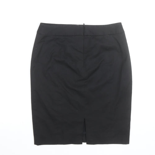Warehouse Women’s Black Size 10 Knee Length Pencil Skirt