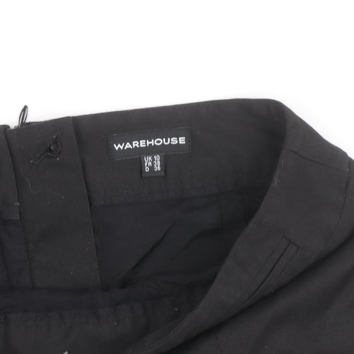 Warehouse Women’s Black Size 10 Knee Length Pencil Skirt