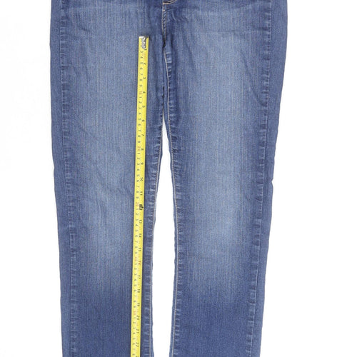 Paige Women's Blue Skyline Straight Jeans Size 30 Regular Denim