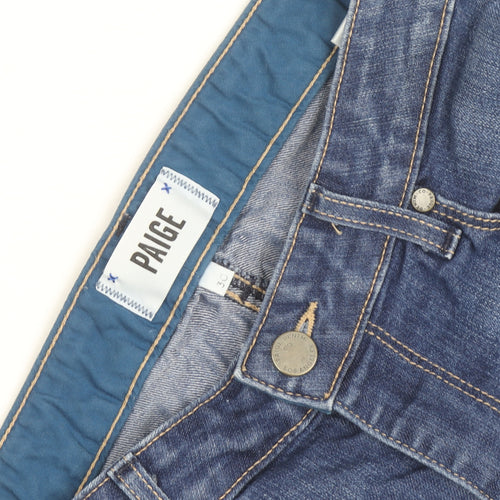 Paige Women's Blue Skyline Straight Jeans Size 30 Regular Denim
