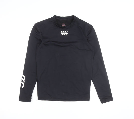 Canterbury Men's Black Long Sleeve Athletic Rugby Top S