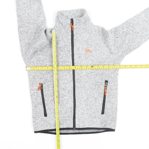 Trespass Boys Grey Full Zip Fleece Jacket Size 9-10 Years Outdoor