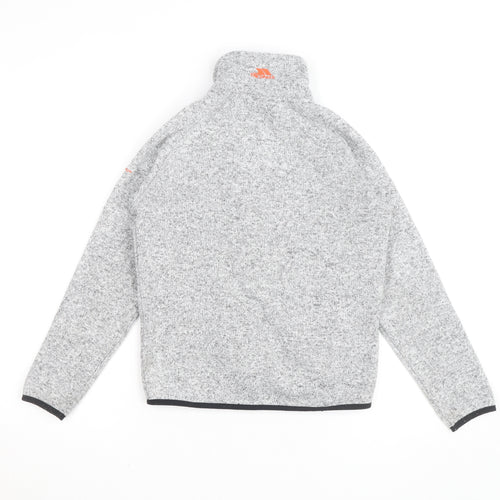 Trespass Boys Grey Full Zip Fleece Jacket Size 9-10 Years Outdoor