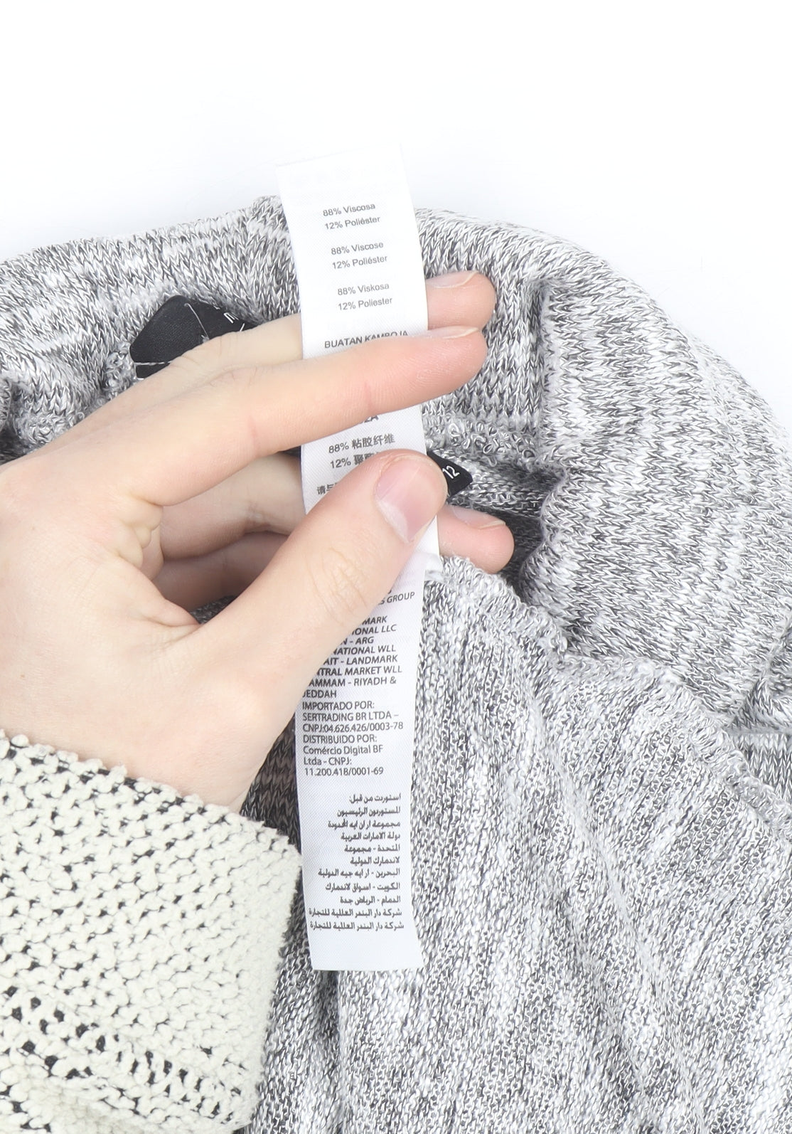 New Look Womens Grey Roll Neck Sleeveless Knit Top Size 12