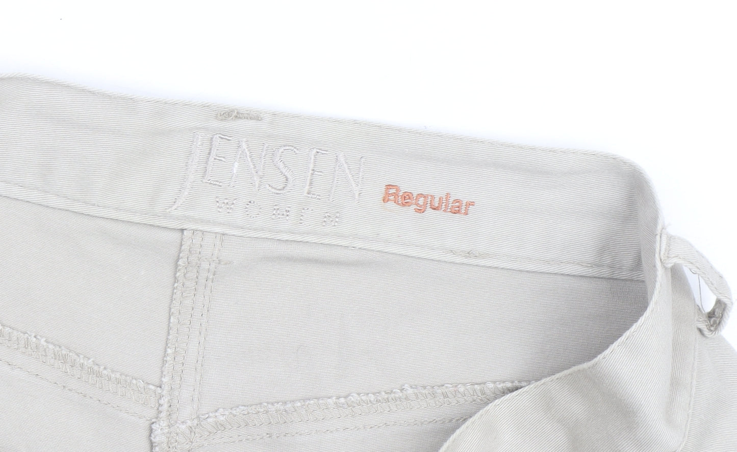Jensen Women’s Beige Cropped Trousers Size 8 Regular Cotton Blend