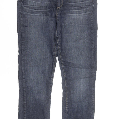 Paige Women's Blue Skyline Straight Jeans Size 30 Regular Fit