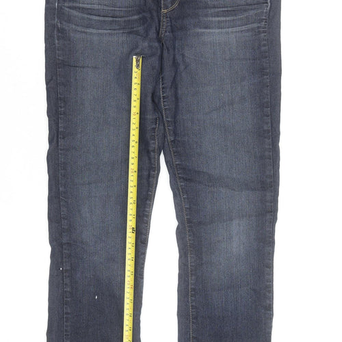 Paige Women's Blue Skyline Straight Jeans Size 30 Regular Fit