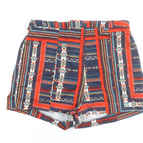 River Island Women’s Multicoloured Size 14 Paperbag Shorts