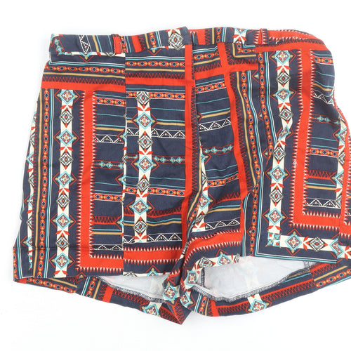 River Island Women’s Multicoloured Size 14 Paperbag Shorts
