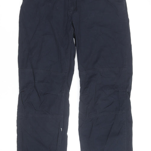 St. Bernard Men's Navy Cargo Cotton Trousers Size 32W 34L