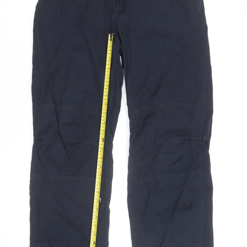 St. Bernard Men's Navy Cargo Cotton Trousers Size 32W 34L