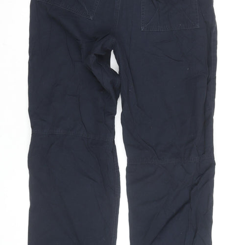 St. Bernard Men's Navy Cargo Cotton Trousers Size 32W 34L
