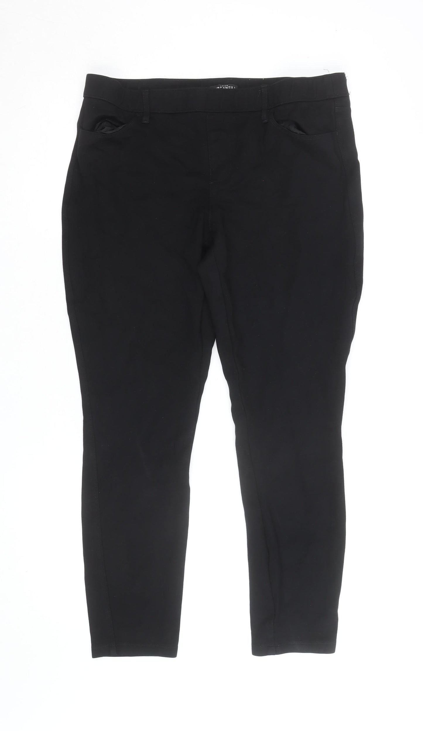J.Crew Mercantile Womens Black Size 12 Skinny Stretch Trousers