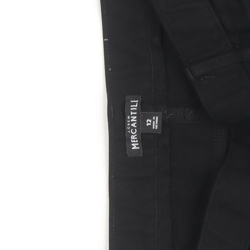 J.Crew Mercantile Womens Black Size 12 Skinny Stretch Trousers