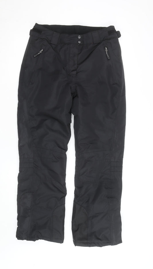 Crivit Pro Men's Black L Snow Pants Waterproof Insulated Winter Trousers