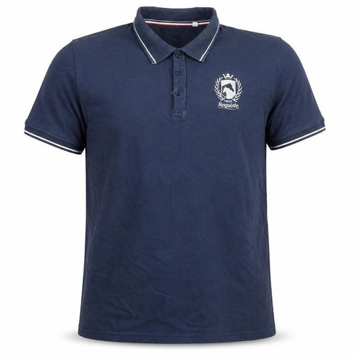 Requisite Men's Blue Cotton Equestrian Polo Shirt XL