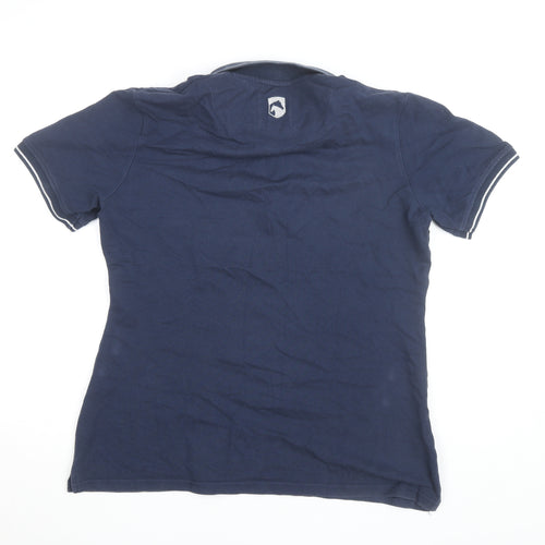 Requisite Men's Blue Cotton Equestrian Polo Shirt XL