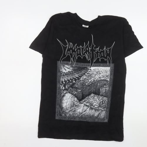 Carton Merchandising Men's Black S Band Graphic T-Shirt