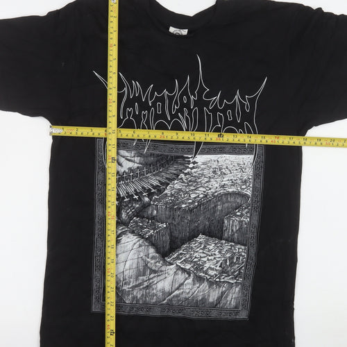 Carton Merchandising Men's Black S Band Graphic T-Shirt