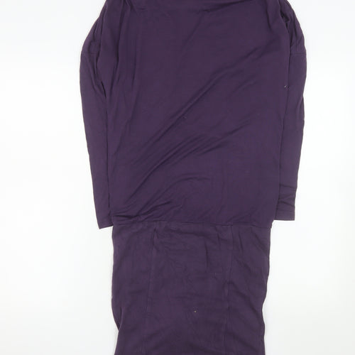 Bench Women's Purple XS Long Sleeve Shift Dress