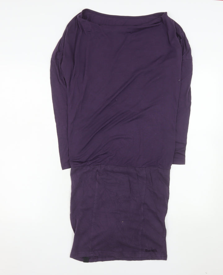 Bench Women's Purple XS Long Sleeve Shift Dress