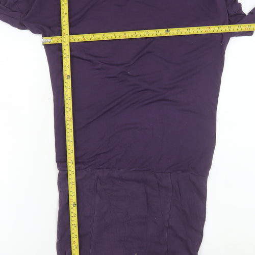Bench Women's Purple XS Long Sleeve Shift Dress