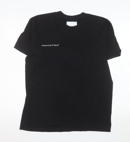 Michelangelo Statue of David Print Cotton T-Shirt UK16 Casual Crew Neck