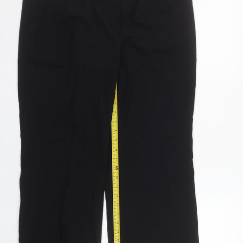 Marks and Spencer Women's Black Size 14 Short Stretch Trousers