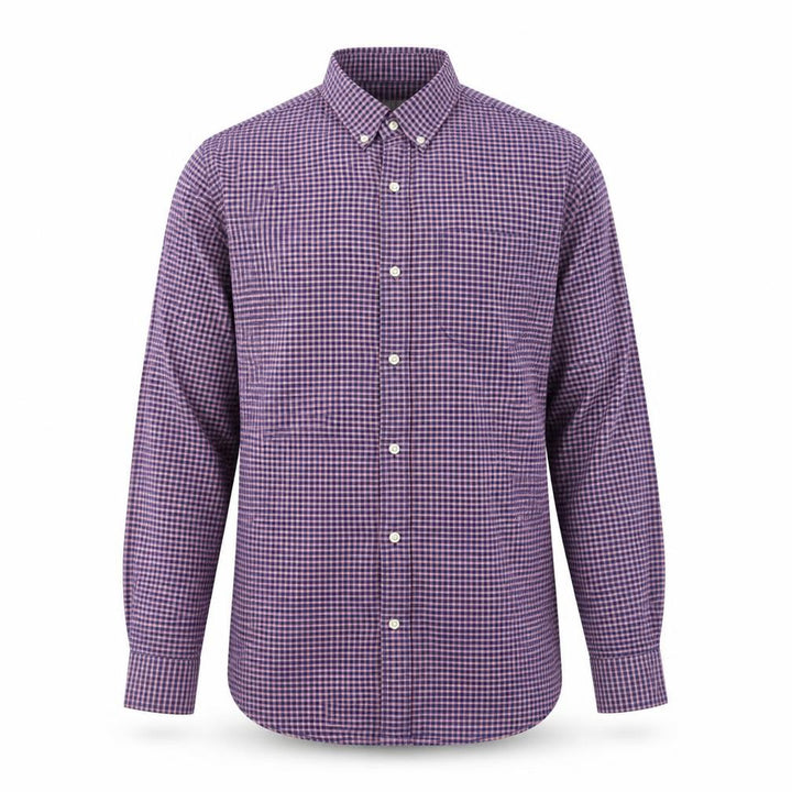 Gap Men’s Multicoloured Check Long Sleeve Button-Down Shirt L