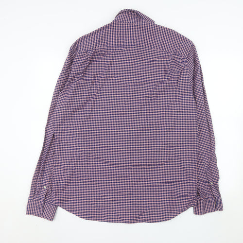 GAP Men’s Multicoloured Check Long Sleeve Button-Down Shirt L