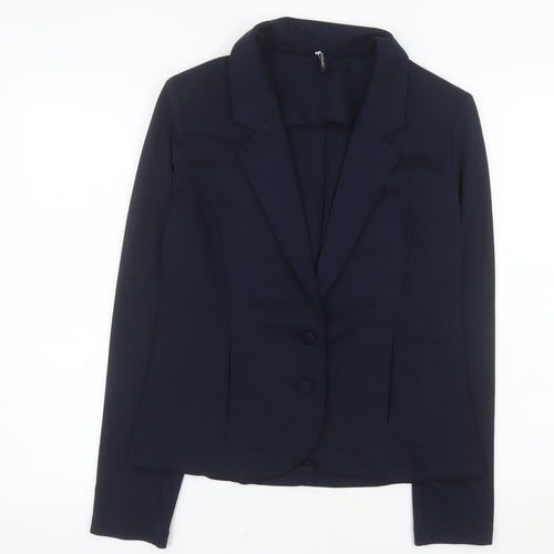 Freequent Women's Blue Tailored Blazer Jacket Size M