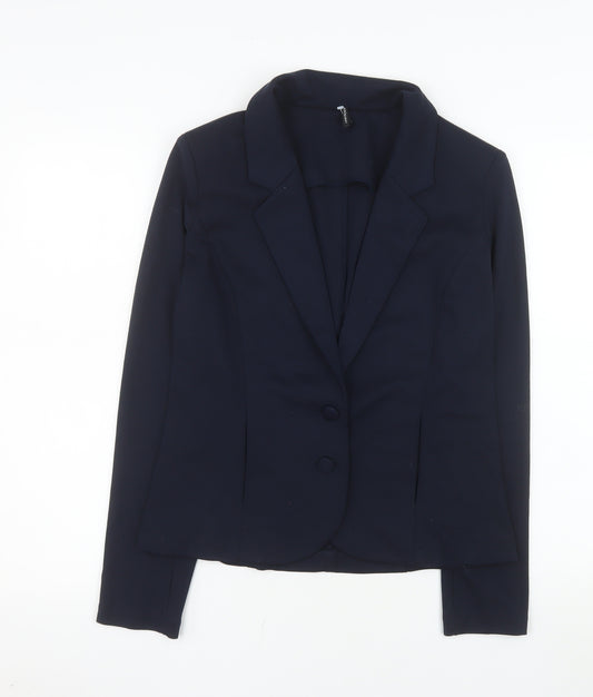 Freequent Women's Blue Tailored Blazer Jacket Size M