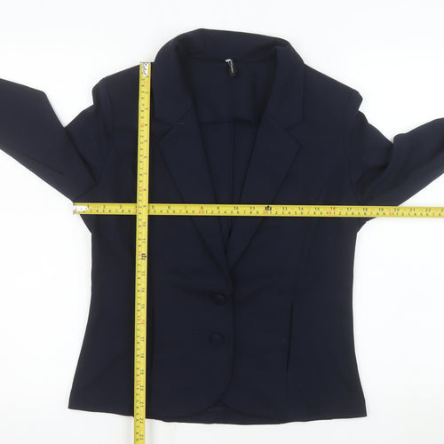 Freequent Women's Blue Tailored Blazer Jacket Size M