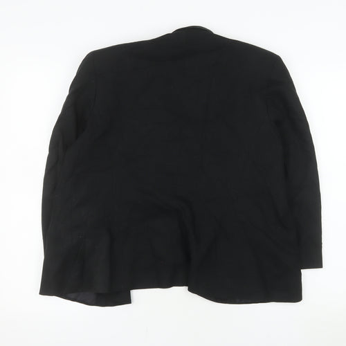 Dunnes Women Black Size 14 Regular Fit Single-Breasted Blazer