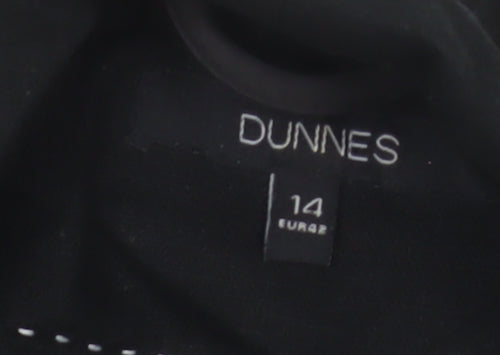 Dunnes Women Black Size 14 Regular Fit Single-Breasted Blazer