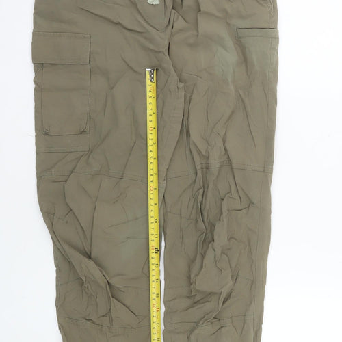 Sweaty Betty Women’s Khaki Cargo Trousers XS Jogger Style