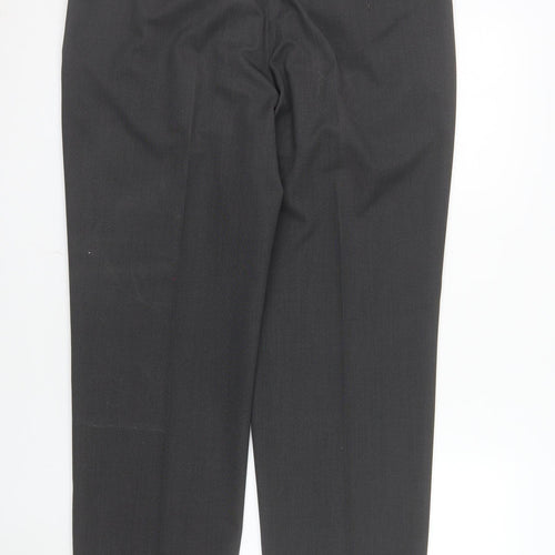 Marks and Spencer Men's Grey Regular Fit Dress Trousers 36W 29L