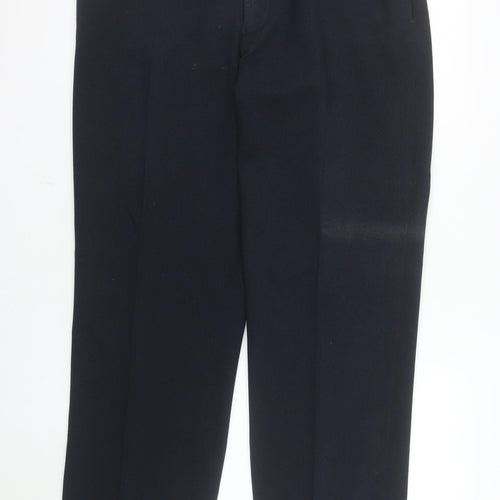 Greenwoods Men's Black Regular Fit Dress Trousers 36in Waist