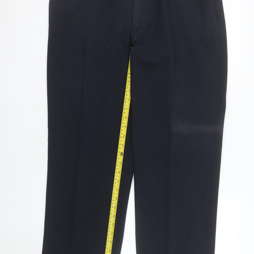 Greenwoods Men's Black Regular Fit Dress Trousers 36in Waist