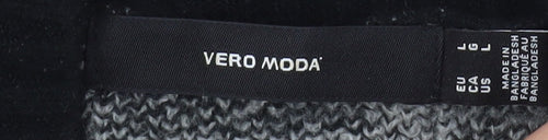 Vero Moda Women’s Black & White Houndstooth Cardigan L Knit