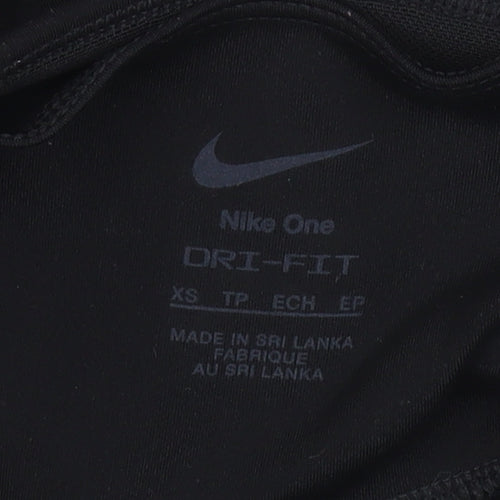 Nike Womens Black XS Dri-FIT Leggings Slim Fit Athleisure Activewear